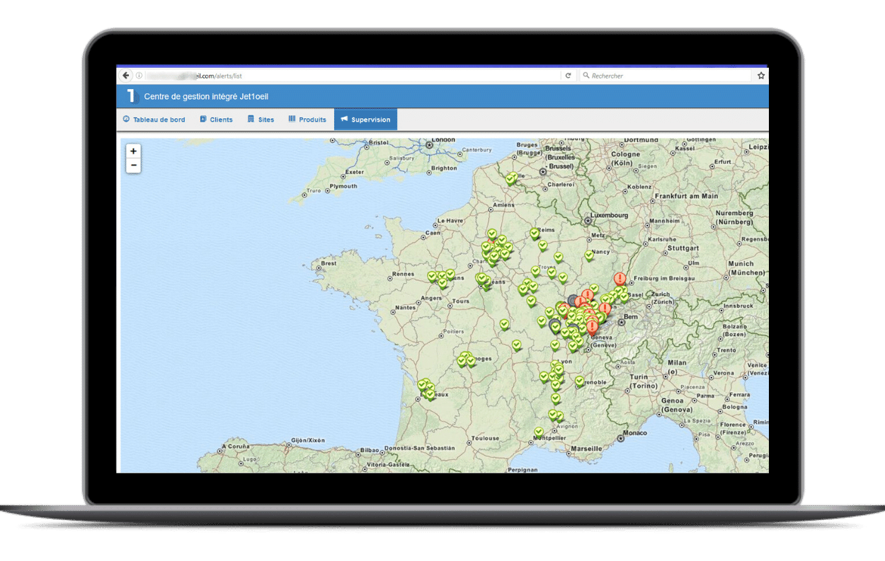 Répartition des alertes Seek-One Monitor